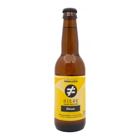 Brasserie Parallèle - Bière blonde sans alcool - 0,3% 33cl